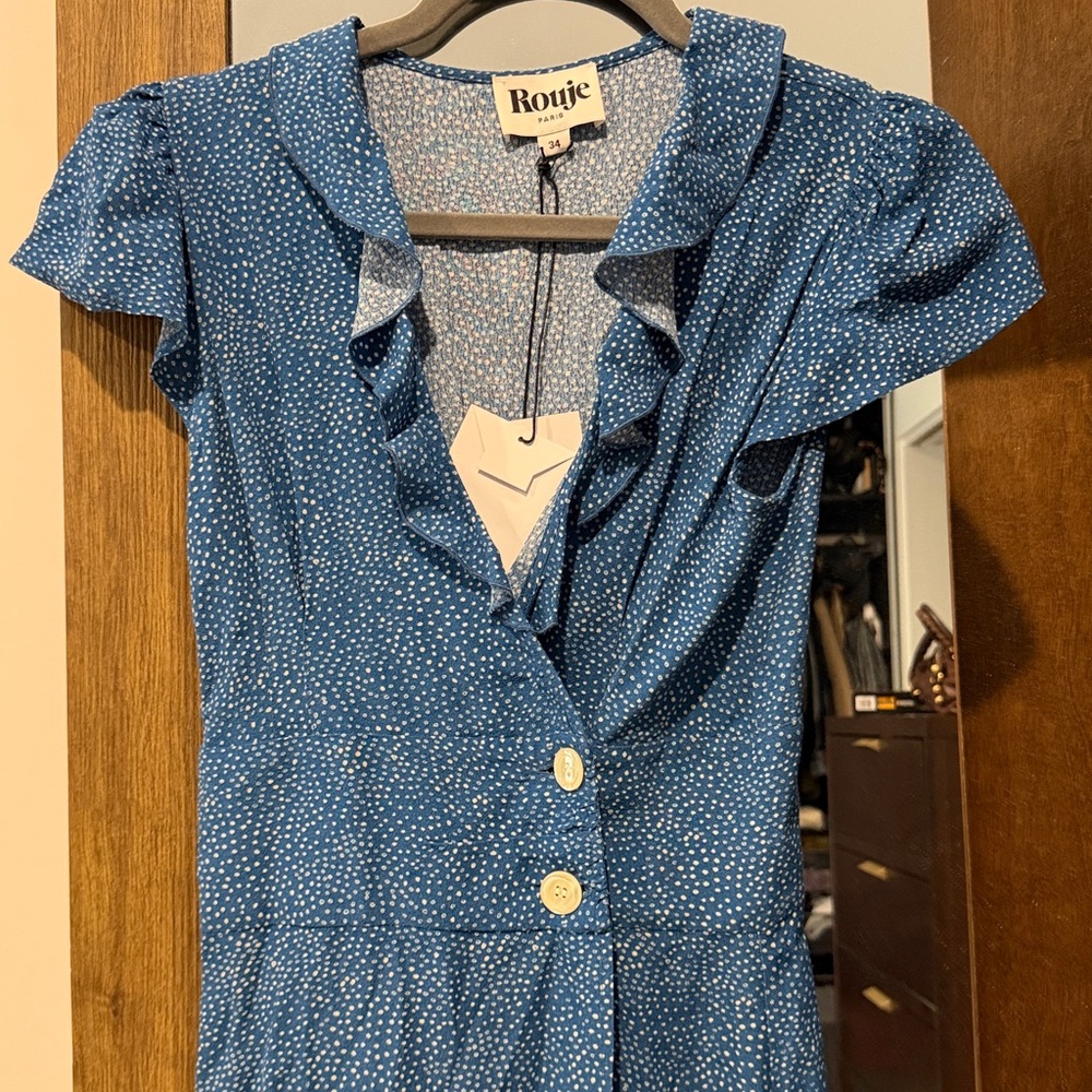 Rouje Paris wrap dress nwt size 34 us 2 - Picture 2 of 11